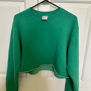 Aritzia Cozy Fleece Perfect Cropped Sweatshirt - S